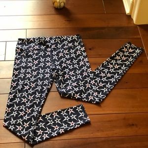 Star patterned athletic pants